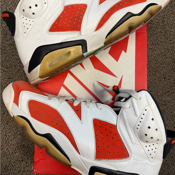Jordan 6 Retro Gatorade Like Mike White - Sneakers White and Red - Picture 1 of 5